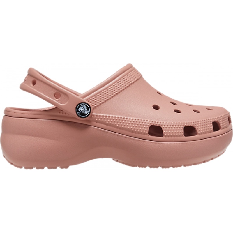 crocs platform clog pale blush