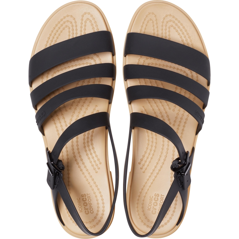 Crocs Tulum Sandal W, Black/Tan