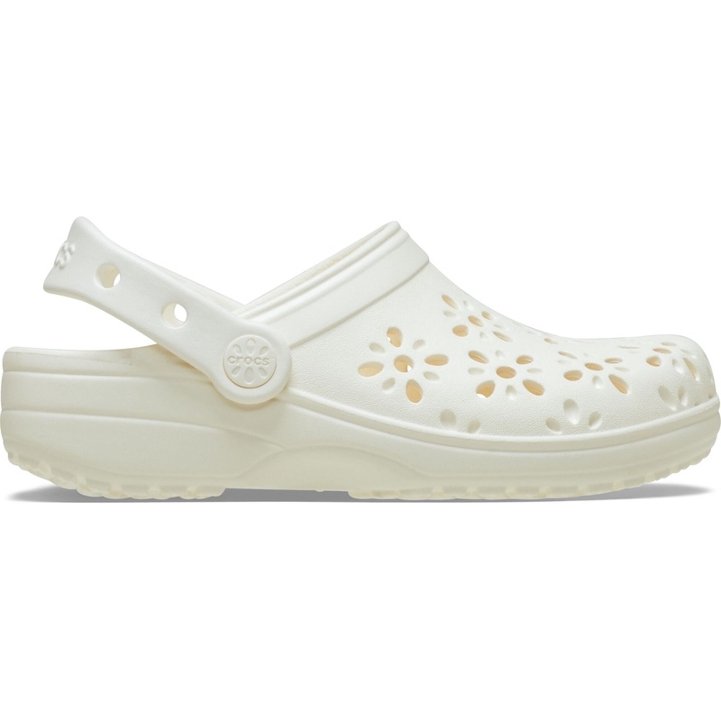 Crocs™ Classic Floral Cut Out Clog T Chalk Crocs™ Classic Floral Cut Out Clog T Chalk
