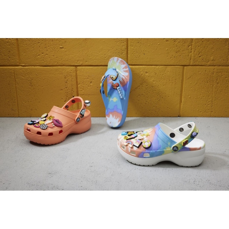 Crocs™ Classic Platform Tie Dye Oxygen/Multi Nordicoutdoor, Crocs