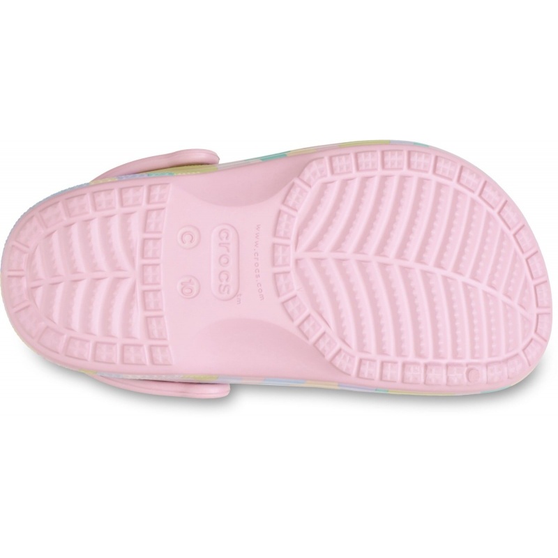 Crocs™ Baya Tie Dye Graphic Clog T Petal Pink