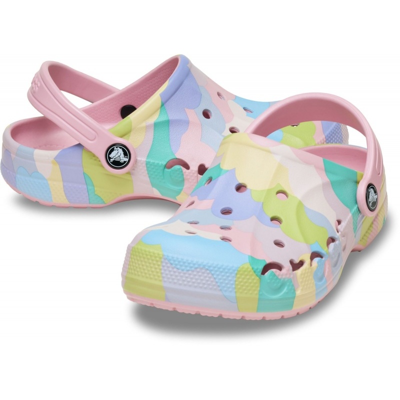 Crocs™ Baya Tie Dye Graphic Clog T Petal Pink