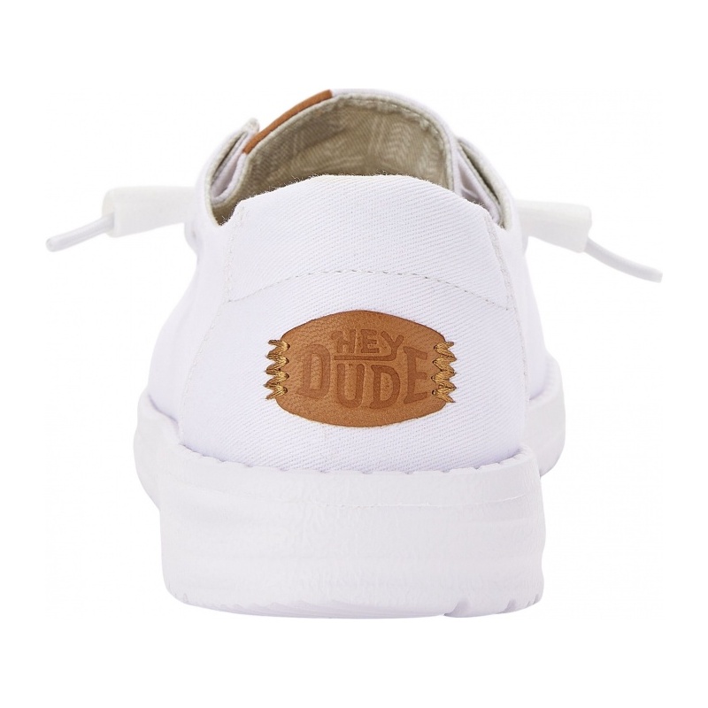 Hey Dude Wendy Stretch Canvas White