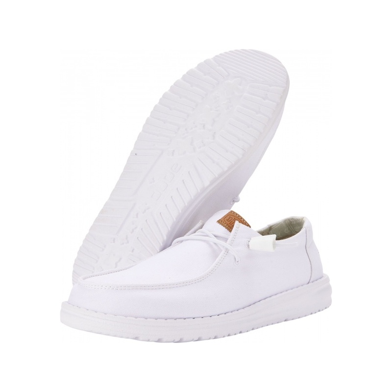 Hey Dude Wendy Stretch Canvas White