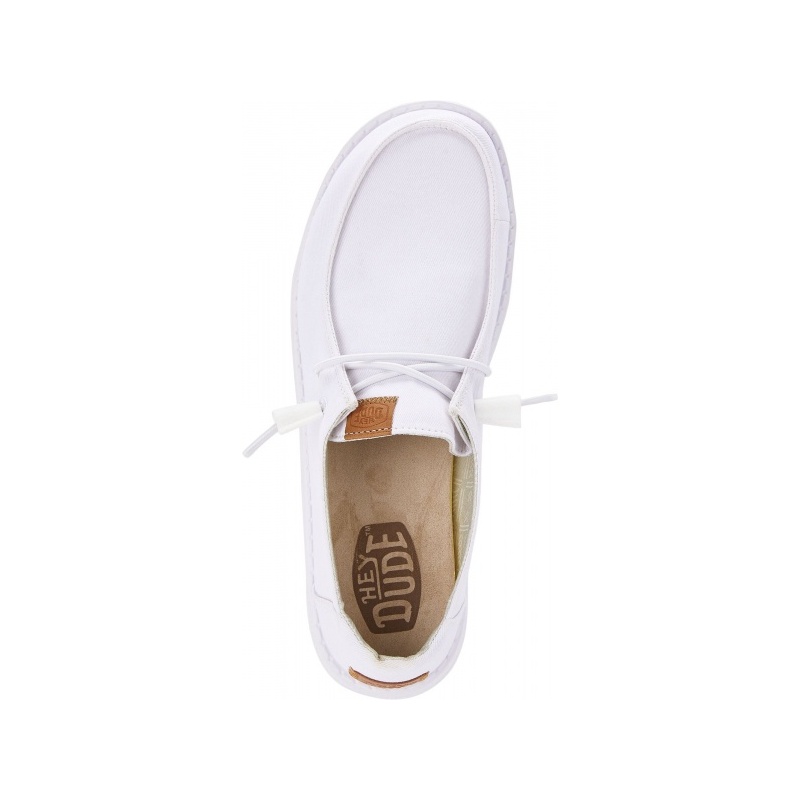 Hey Dude Wendy Stretch Canvas White