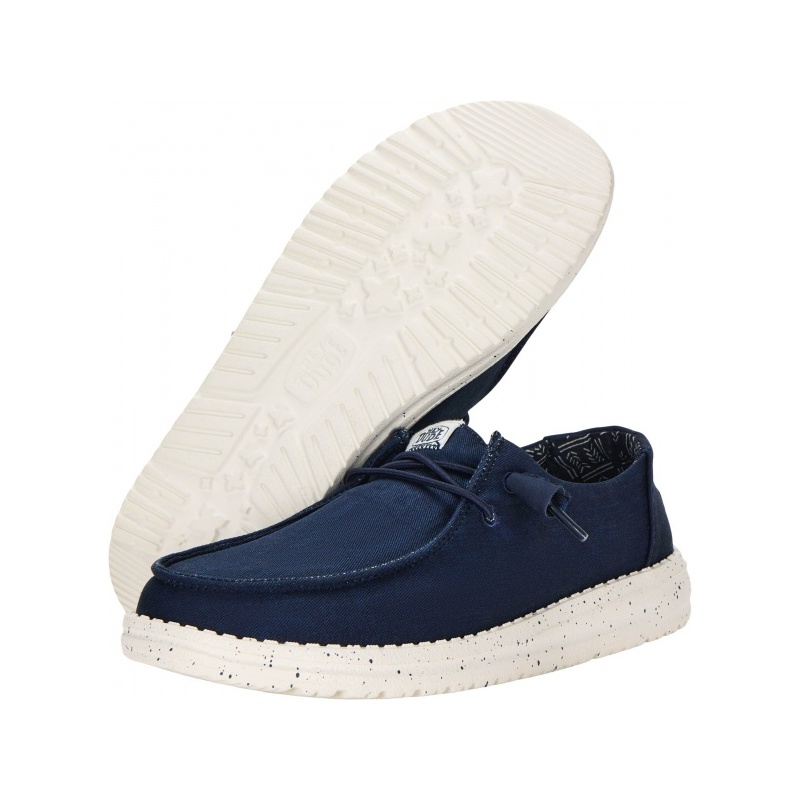 Hey Dude Wendy Stretch Canvas Navy