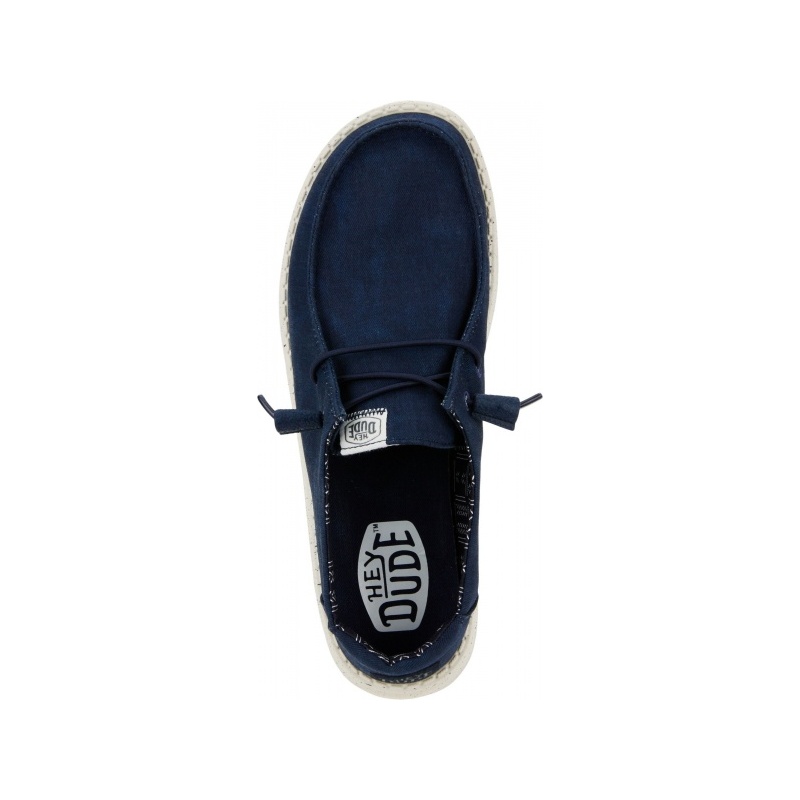 Hey Dude Wendy Stretch Canvas Navy