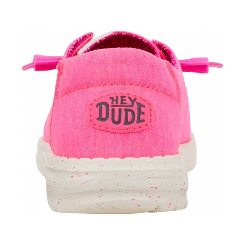 Hey Dude Wendy Stretch Canvas Neon Pink