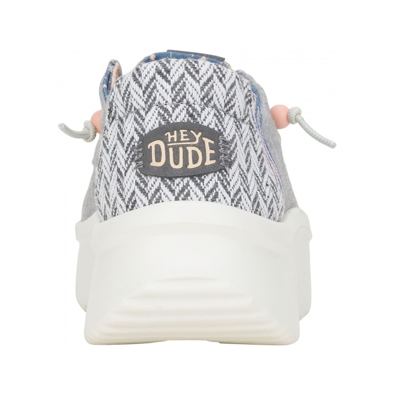 Hey Dude Wendy Peak Chambray Woven Grey