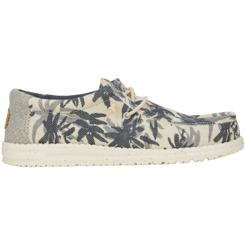 Hey Dude Wally Palm Jute Egret/Cloud Blue