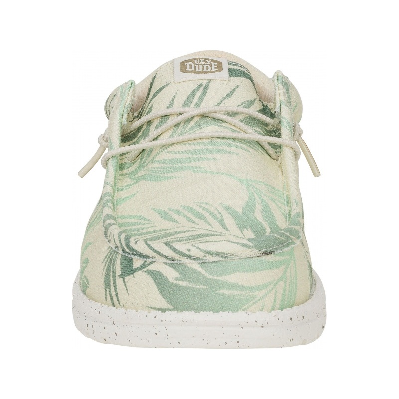 Hey Dude Wally Funk Psych Palm Light Grey/Celadon Green