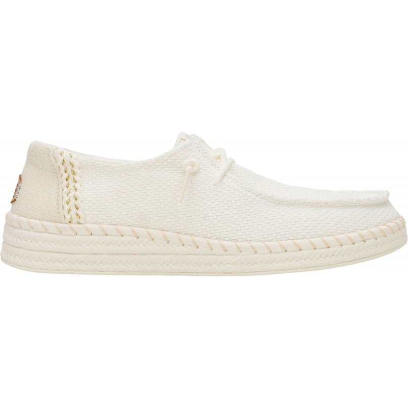 Hey Dude Wendy Espadrille Woven White