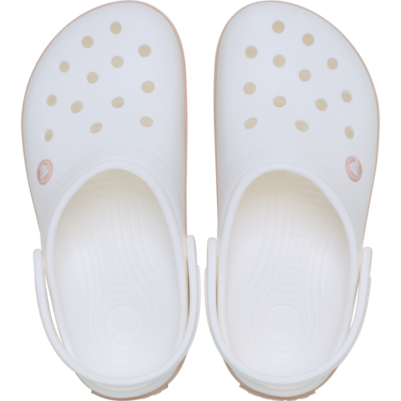 Crocs™ Crocband Clog White/Pink Caramel