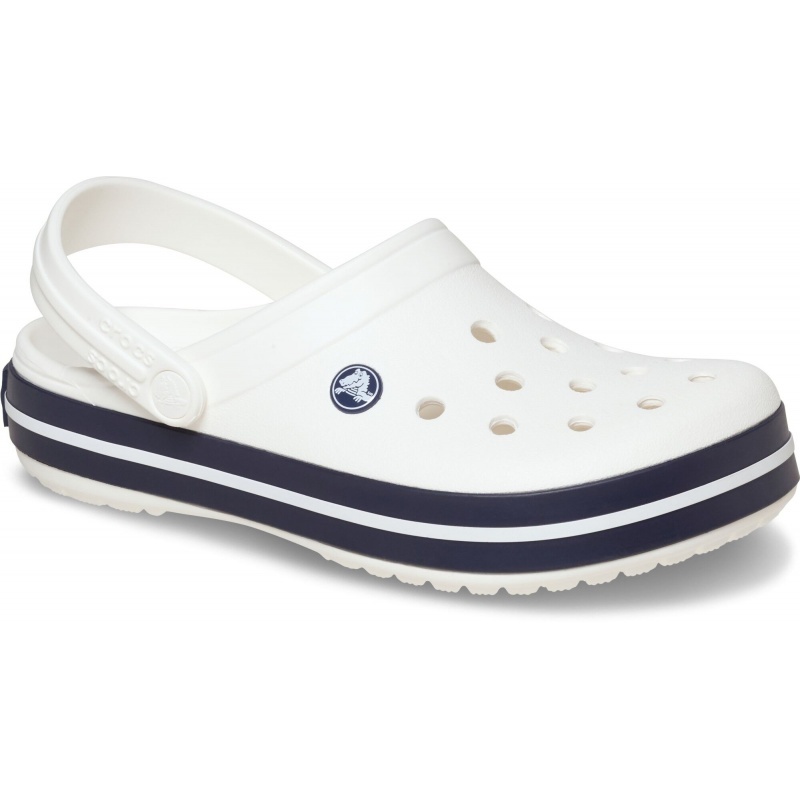 Crocs™ Crocband Clog White/White/Navy