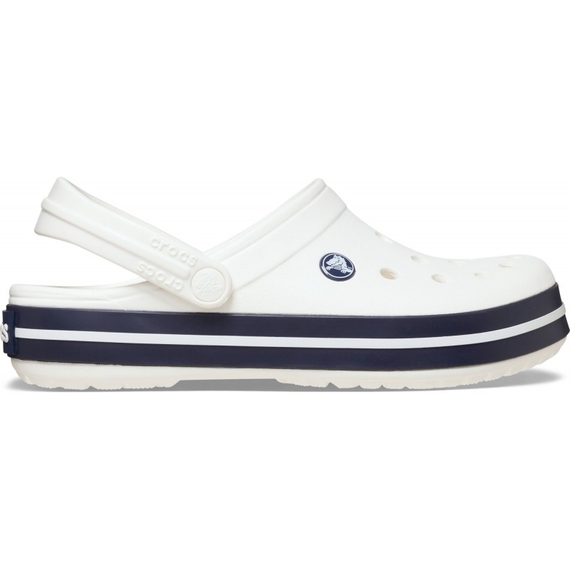 Crocs™ Crocband Clog White/White/Navy