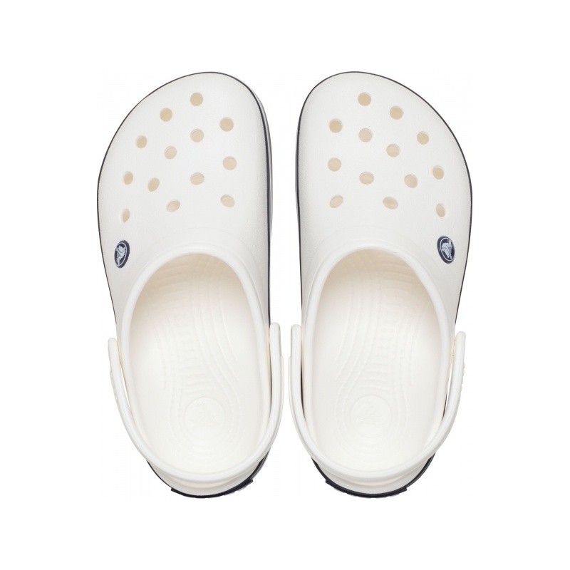 Crocs™ Crocband Clog White/White/Navy