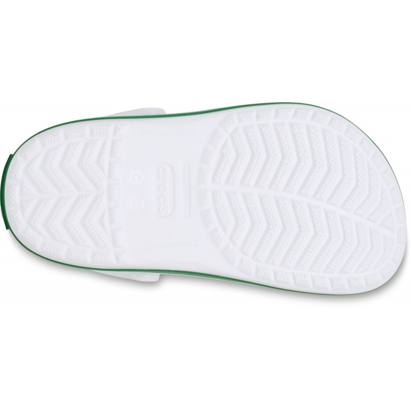 Crocs™ Crocband Clog T White/Green Ivy