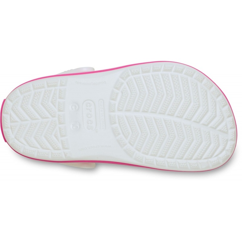 Crocs™ Crocband Clog T White/Pink Crush