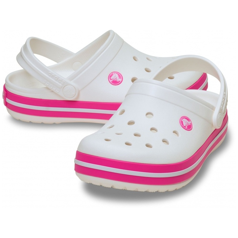 Crocs™ Crocband Clog T White/Pink Crush