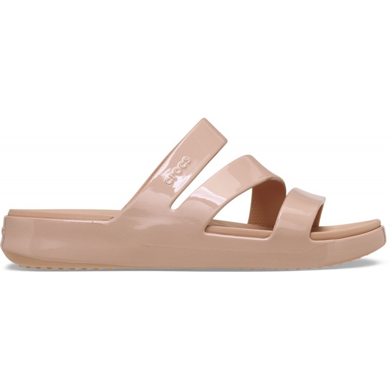 Crocs™ Getaway Patent Srappy Pink Caramel