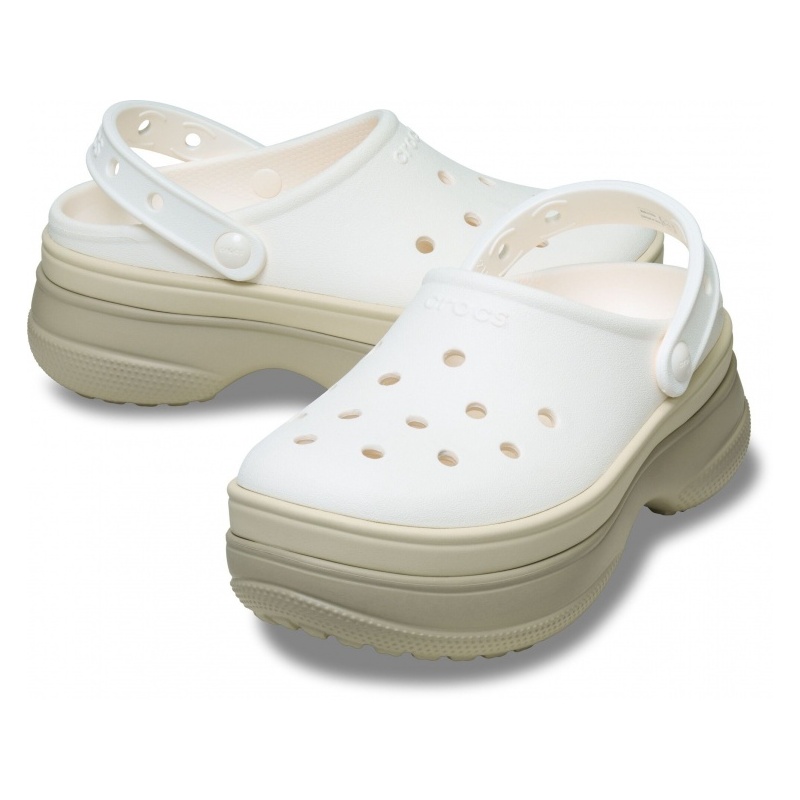 Crocs™ Classic Stacked Clog Chalk