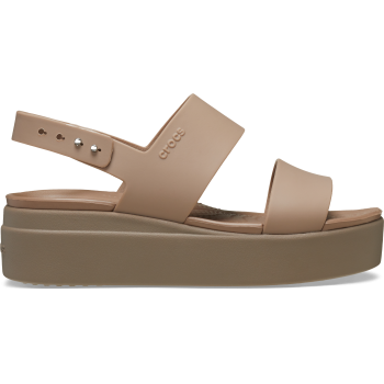 Crocs™ Brooklyn Low Wedge Womens Latte/Mushroom