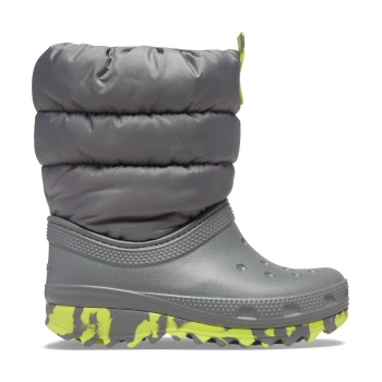 Crocs™ Classic Neo Puff Boot Kids Slate Grey