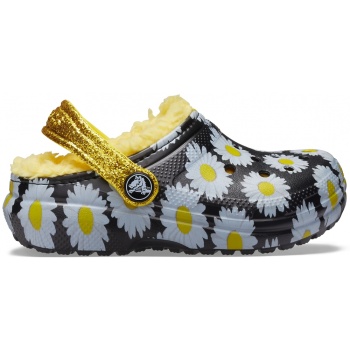 Classic Lined Vacay Vibes Clog Kids Black Daisy