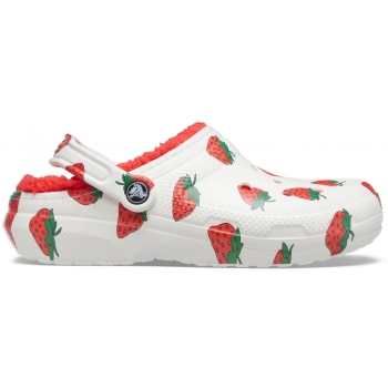 Classic Lined Vacay Vibes Clog White Strawberry
