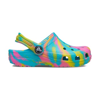 Crocs™ Classic Marbled Clog K Digital Aqua/Multi