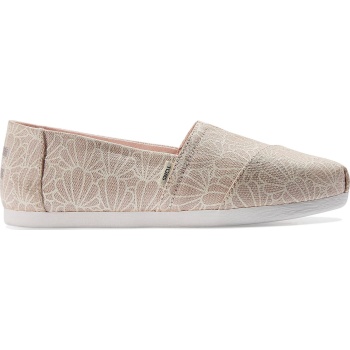 TOMS Foil Seashell Print Women's Alpargata Peony