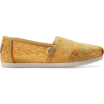 TOMS Geo Lace Women's Alpargata Golden Yellow