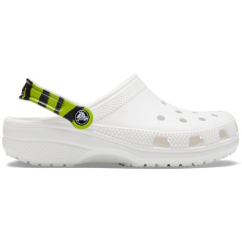 Crocs™ Classic Pop Strap Clog, White/Zebra Print