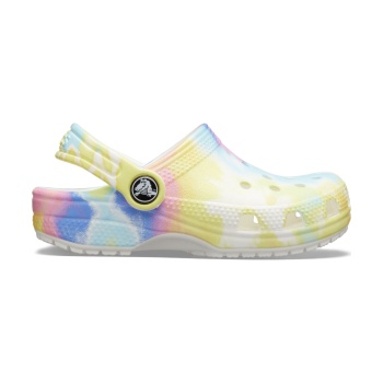 Crocs™ Classic TieDye Graphic Clog K White Multi