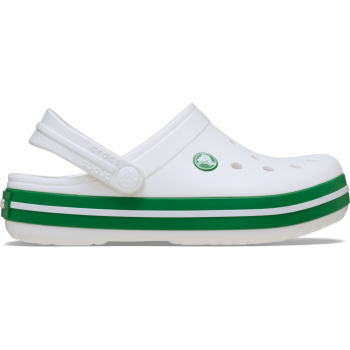 Crocs™ Crocband Clog K White/Green Ivy