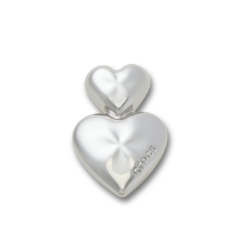 Crocs™ Jibbitz™ Silver Double Heart