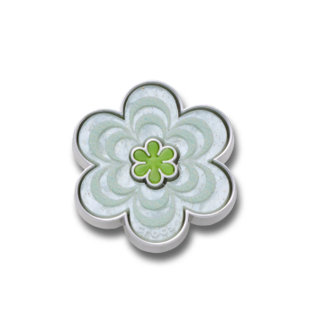 Crocs™ Jibbitz™ Marbled Green Flower