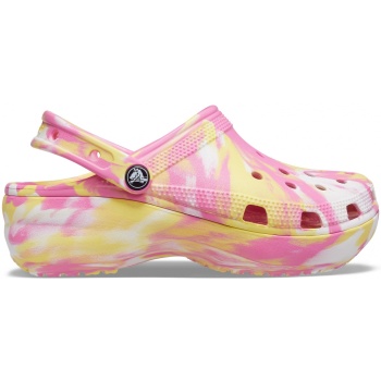 Crocs™ Classic Platform Marbled Clog Women`s Pink Lemonade/Multi