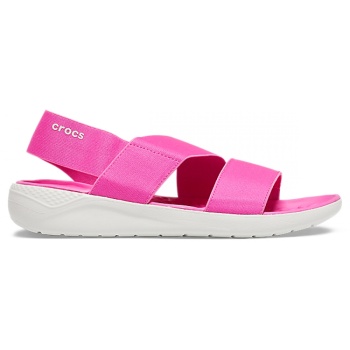 Crocs™LiteRide Stretch Sandal W Electric Pink/Almost White