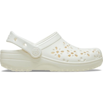 Crocs™ Classic Floral Cut Out Clog T Chalk Crocs™ Classic Floral Cut Out Clog T Chalk