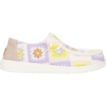 Hey Dude Wendy Cottage Crochet Egret/Lavender/Multi