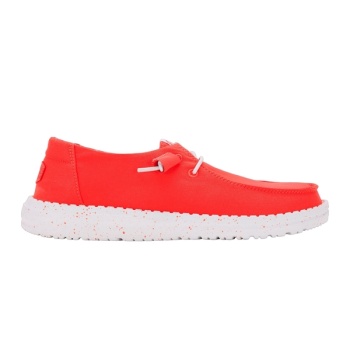 Hey Dude Wendy Stretch Canvas Fiery Coral