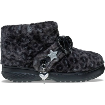 Crocs™ Classic Unfurgettable Boot Black/Leopard