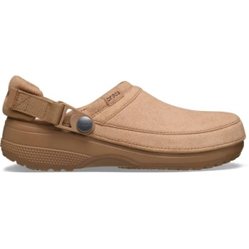 Crocs™ Classic Crafted Vegan Suede Clog Milk Chocolate