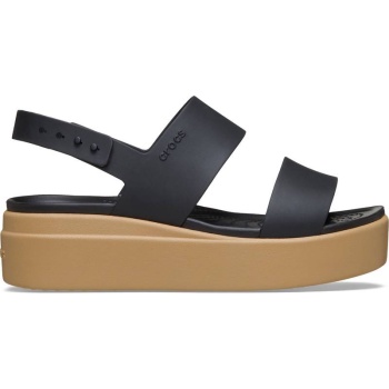 Crocs™ Brooklyn Low Wedge Black / Cashew