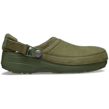 Crocs™ Classic Crafted Vegan Suede Clog Army Green