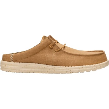 Hey Dude Wally Slip Stretch Canvas Bone Brown / Boulder Tan