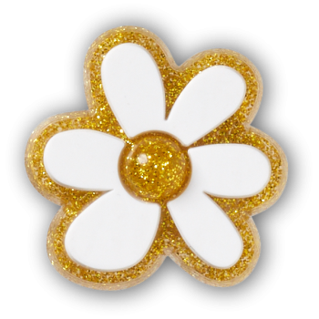 Crocs™ Jibbitz™ Gold And White Floral