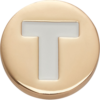 Crocs™ Jibbitz™ Gold Letter T