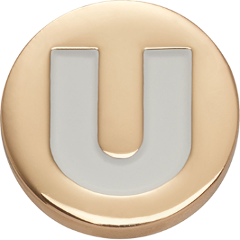 Crocs™ Jibbitz™ Gold Letter U